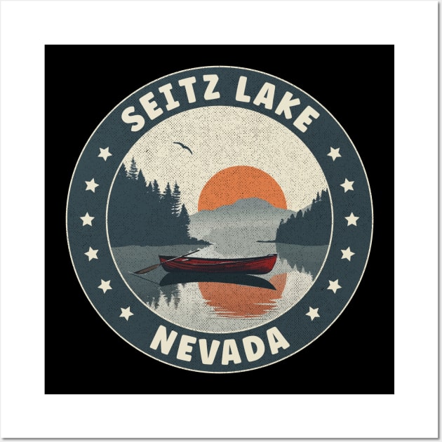 Seitz Lake Nevada Sunset Wall Art by turtlestart